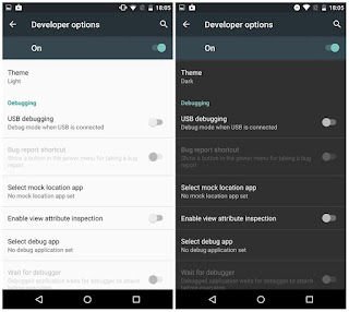 Android M dark theme