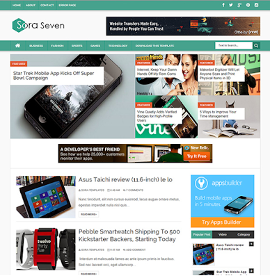  Download Sora Seven Responsive Blogger Template  Download Sora Seven Responsive Blogger Template