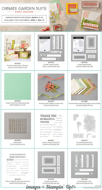 Craft with Beth: Stampin' Up! Ornate Garden Product Suite Early Release product Graphic