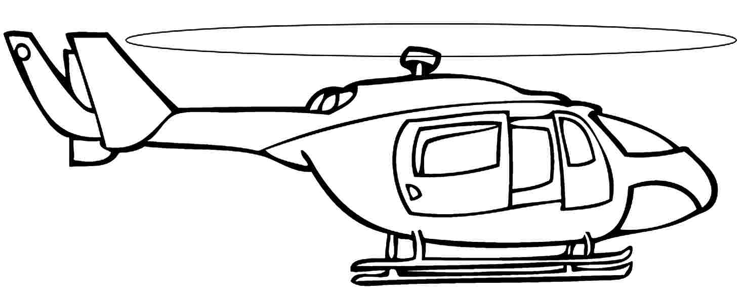 Printable Helicopters With Face Coloring Pages 3