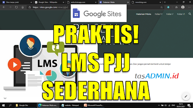 Cara membuat lms google sites