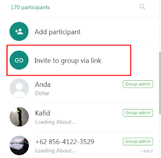 cara mengganti link grup whatsapp