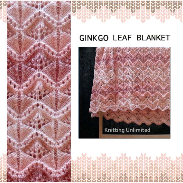 Gingko Leaf Lace Blanket. It's a free lace pattern.