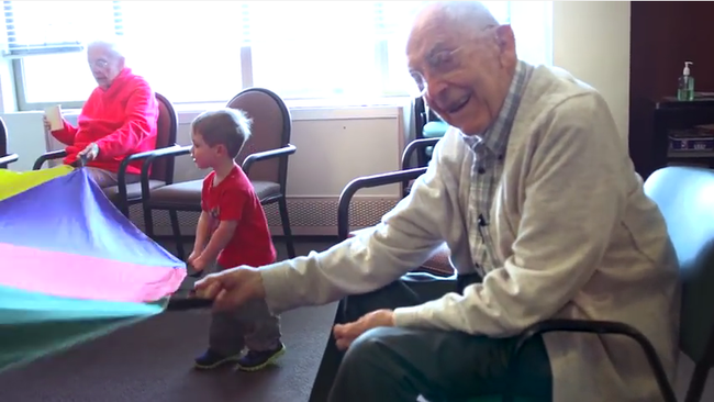 They Put A Pre-School In A Nursing Home And It Changed Everyone’s Life