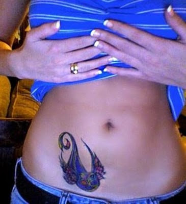 small bird tattoo. Small Blue Bird Tattoo style