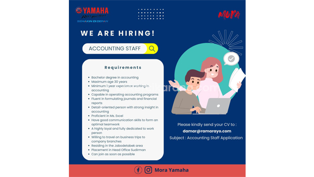 Loker PT. Ramarayo Perdana (Mora Yamaha)