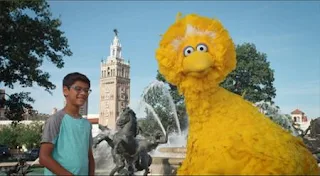 Big Bird's Road Trip. Big Bird talks with Kairav in Kansas City, Missouri. Sesame Street Episode, 5006 It's Only a Game, Season 50.