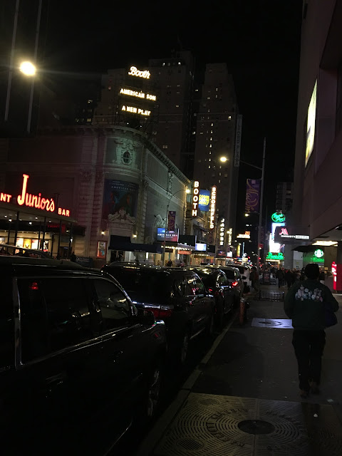 American Son Broadway Marquee at the Booth Theatre at Night