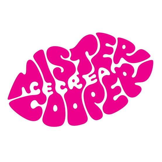 Thiet ke logo kem  Mister Cooper danh cho nguoi lon voi nu hon tao bao