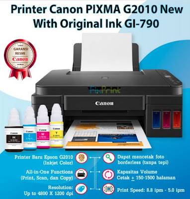 Trik Atasi Printer Canon G1000, G2000, G3000 dan G4000 Error 5B00 Tanpa Software Resetter