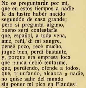 Fragmento Pg. 26 «En Flandes se ha puesto el sol»