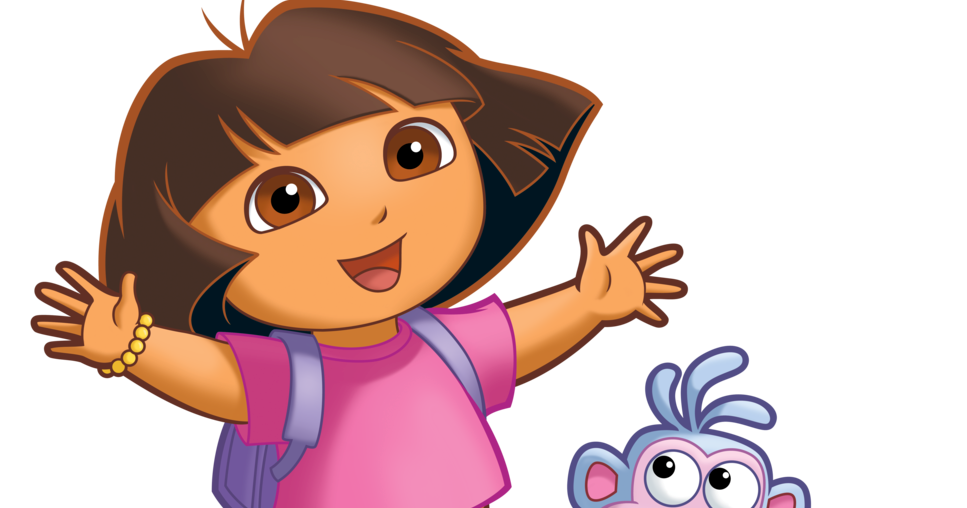 Belajar mewarnai gambar  dora dan boots untuk anak