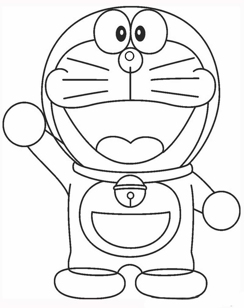 Ilmu Pengetahuan 1 Mewarnai Doraemon Hitam Putih