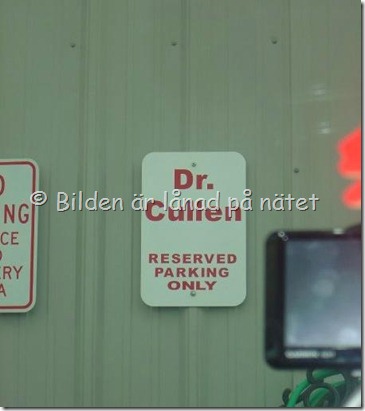 P-plats för Dr Cullen