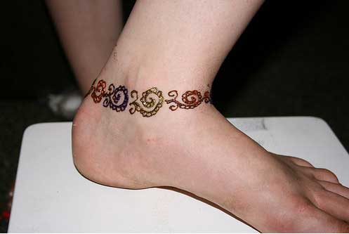 Anklet tattoo that you made an