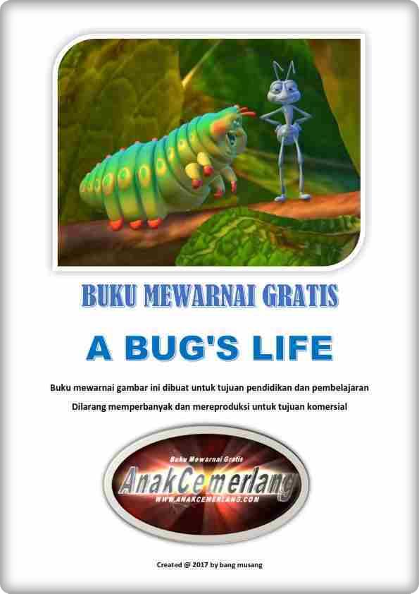 Buku Mewarnai Gratis A Bugs Life Pdf - Anak Cemerlang