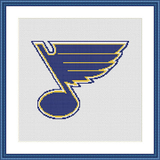 St Louis Blues Logo Cross Stitch Pattern