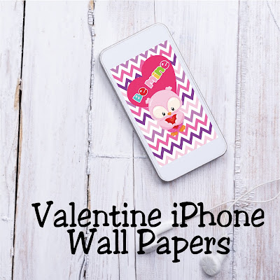 Decorate for Valentine's day with these pretty Valentine iPhone wall papers.  Your phone will be as cute as the rest of your Valentine's decorations to help put you in a fun Valentine spirit.