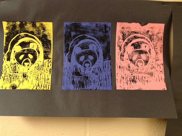 Fourth Grade Animal Printmaking Art Lesson