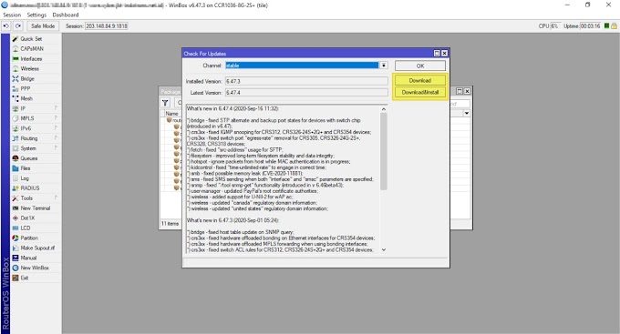 Cara Upgrade Versi RouterOS Mikrotik