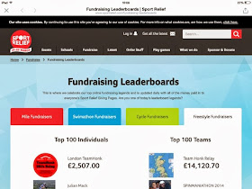 Sport Relief top fundraisers