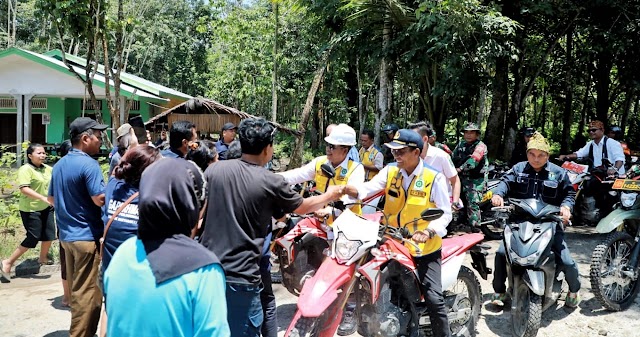 SAHUTI KELUHAN MASYARAKAT TERKAIT KERUSAKAN JALAN, BUPATI DAN FORKOPIMDA TURUN LANGSUNG KE LAPANGAN