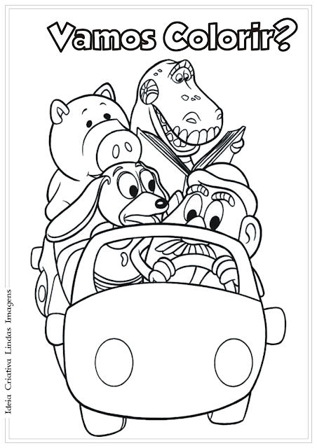 Toy Story desenho para colorir