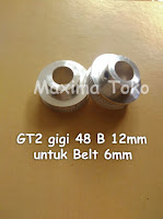 Timing Pulley GT2 Gigi 48 Teeth Bore 12mm 12 mm 2GT 48T Tooth