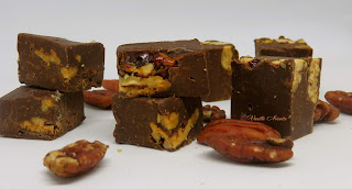 Fudge chocolat et noix de pécan caramélisées