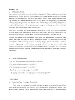   makalah pasar monopoli, makalah pasar monopoli pdf, makalah pasar monopoli doc, rangkuman pasar monopoli, makalah pasar monopoli download, makalah monopoli murni, artikel tentang pasar monopoli, materi pasar monopoli, makalah persaingan monopolistik