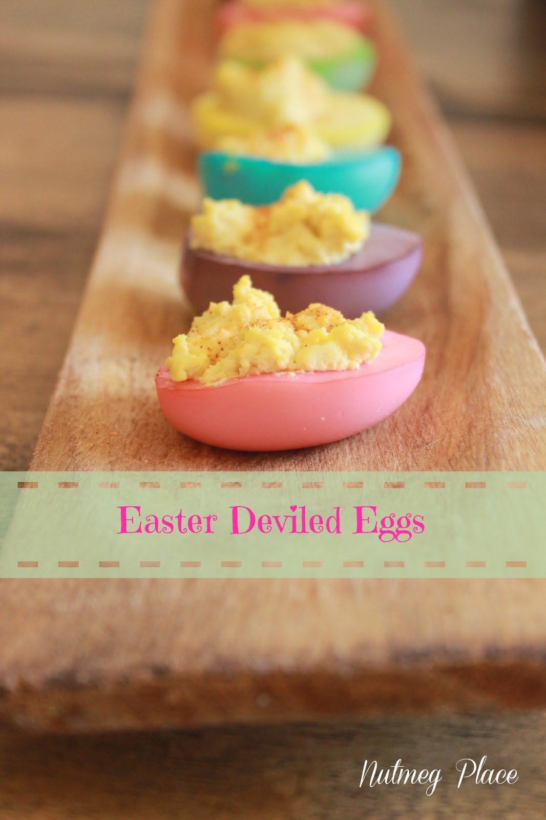 Easter Deviled Eggs ~