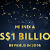 Xiaomi hits 1 billion revenue mark in India during 2016