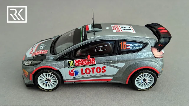 Zdjęcie modelu IXO Direkt Collections / The Diecast Club Ford Fiesta RS WRC, Rallye Monte-Carlo 2015, Robert Kubica / Maciej Szczepaniak