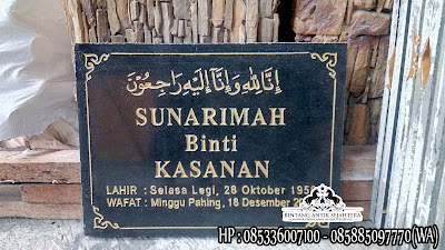 Prasasti Nisan Granit, Model Prasasti Nisan, Batu Nisan Prasasti Makam Granit