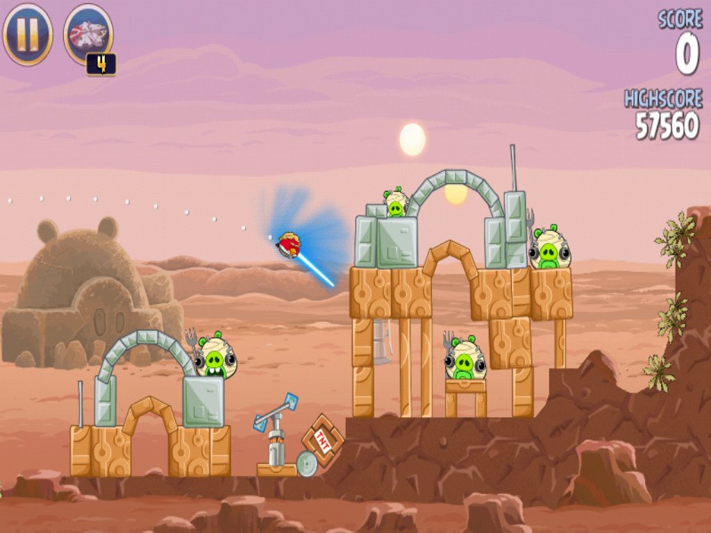 Angry Birds Star Wars Game Screenshot