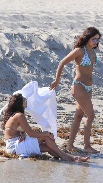 Priyanka Chopra in Bikini at Miami for the shoot of Baywatch Movie