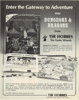 Ad for D&D from TSR Hobbies in Games Magazine, Sep/Oct 1978