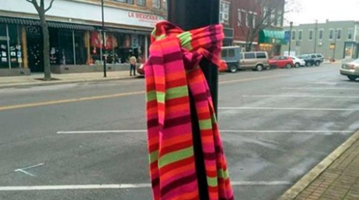 Here's What It Means To See A Scarf Hanging On The Street During The Holidays
