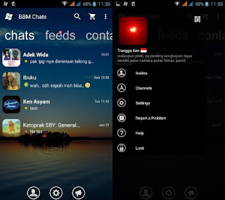 BBM Mod Windows Phone v2.12.0.11 Transparan