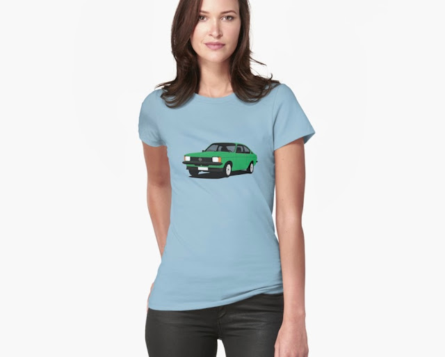 Green Opel Kadett C Coupé t-shirt