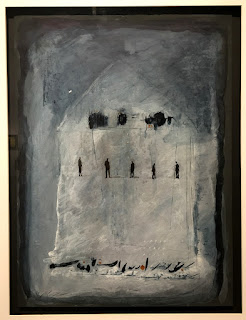 Hossein Maher - visible castle - acrylic on cardboard