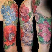 Cool Floral Half Sleeve Tattoos for Women