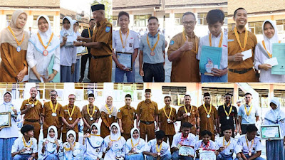 Berprestasi, Siswa-Siswi dan Pembina Ekskul SMAN 1 Pringgabaya Dapat Penghargaan