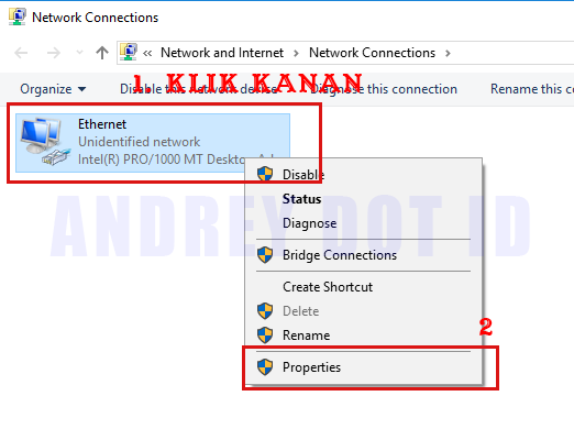 Cara Setting Ip Address Pada Komputer Client (Ip Statis)