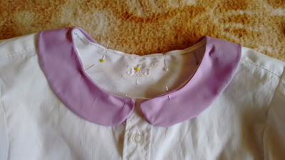 donuth, channel, shirt, kawaii, purple, Tutorial, peterpan collar, 