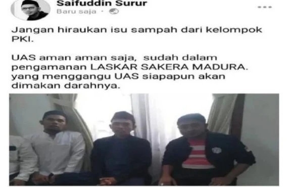 Terbongkar Bekingan UAS Bisa Aman Ceramah di Madura, Singgung PKI Tebar Ancaman Bagi Penggangu Abdul Somad