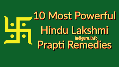 10 Hindu Remedies to get money and wealth