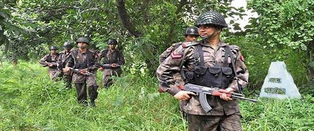 BGB blocks construction of BSF barbed wire fence at Fultala border in Moulvibazar