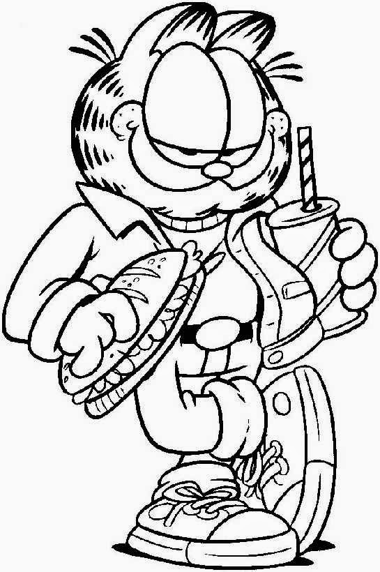 Garfield – Desenhos para Colorir e Imprimir