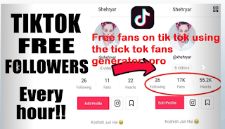 Free fans on tik tok using the tick tok fan generator. pro